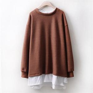 [강물처럼]아이우먼 센스레이어드 티 WC3724M101 빅사이즈 (6452