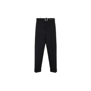 질 샌더 프레스드 크리즈 벨티드 팬츠 J22KA0230J41557 001BLACK TP947736797