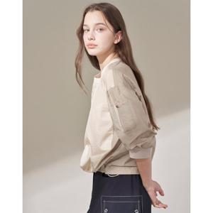 [올리비아로렌]캐주얼 배색 블라우스_VVCNL5M5386