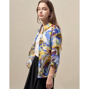 [올리비아로렌]프린트 아사 블라우스_VVCNL5M4471