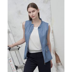 [올리비아로렌]배색포인트 베스트점퍼_VVCQC5M4291