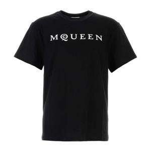 알렉산더맥퀸 플록 로고 크루넥 반팔 티셔츠 828420QTADD 520