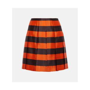 프라다 스트라이프 실크 블렌드 미니스커트 P00654603