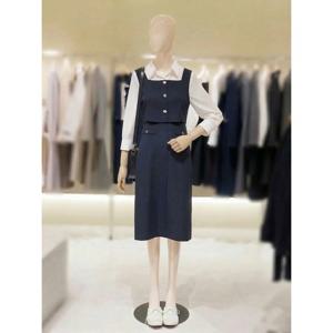 [숲]7부소매 블라우스 레이어드형 원피스  SC3OPM4