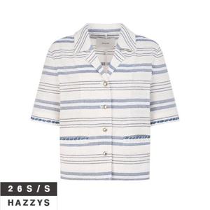 헤지스여성 HSJA6B403 니트라이크 반팔 자켓