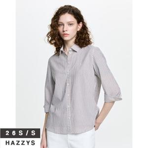 헤지스여성 HSSH6B304 코튼린넨 7부 셔츠
