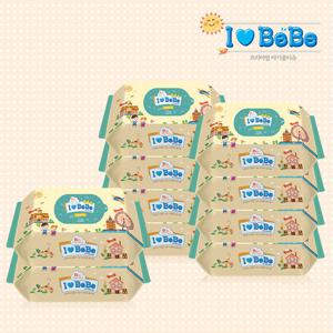 [아이러브베베]아이러브베베 물티슈 72매 리필형 10팩(아이보리)