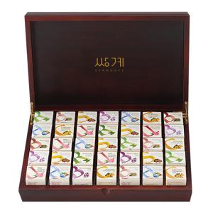 [쌍계명차]선물세트_큐브우드 35P