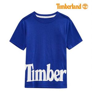 [팀버랜드키즈] 밑단 로고 프린트 라운드 티셔츠(TLSDA09E_439)