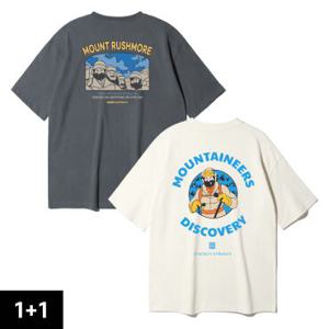 [2PACK]앨빈클로 클라이머 러쉬모어 오버핏 반팔티 2종 패키지