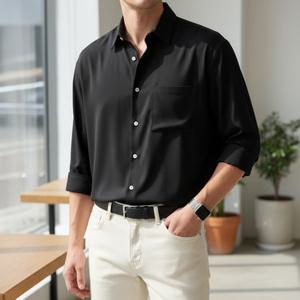 [핫코드] 남자 오버핏 링클프리 셔츠 빅사이즈 13컬러 HC306