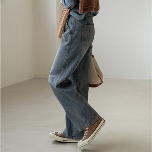 [캔마트] 모나 와이드 절개 데님 팬츠