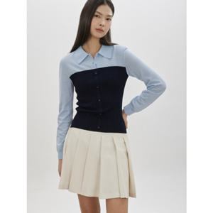 [씨씨콜렉트] (CC콜렉트) 레이어드 뷔스티에 배색 풀오버 C261KSK002 C261KSK002