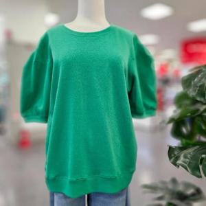 스테파니 HC07 퍼프소매 리치베럴 라운드티 A24TS4229