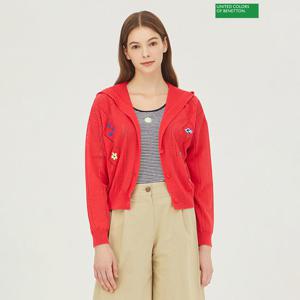 베네통 스카시 후드 니트 가디건 BAKC01341_PK