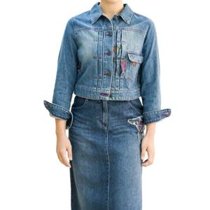 [비꼴리끄]데님 에스닉 자수 자켓 B244DJ2150