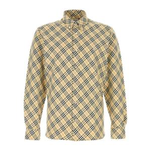 버버리 로고 자수 체크 코튼 셔츠 8098843 C1506