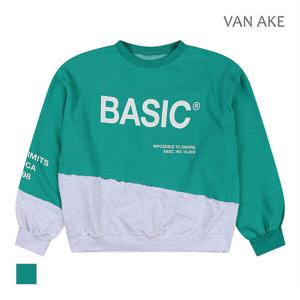 [반에이크][반에이크] 배색 박시핏 맨투맨 티셔츠_VB2ZTSQ308Z (