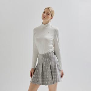 [슈페리어] 여성 간절기 빅체크 큐롯 스커트 그레이 (IW0ECU30234)