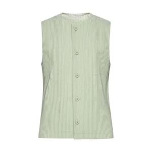 옴므 플리세 이세이 미야케 민소매 티셔츠 HP46JE152 61 LIGHT J