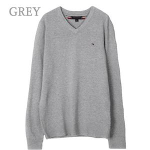 타미힐피거 스웨터 MW14745P91022 LIGHT GREY HEATHER DOM