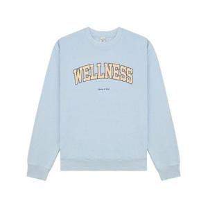 스포티앤리치 긴팔 티셔츠 WS067S402WC CHINA BLUE ALMOND NAVY