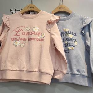 치크 DP01 여아 프릴 스웻셔츠 CKMA2511G