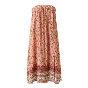 와코루 세련된 레이온 꽃 보더 나염 샤워가운 목욕가운 골프가운(WGN367WL)