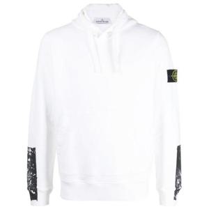 스톤 아일랜드 테이프 포 프린트 후드 티셔츠 791567461 V0001 W