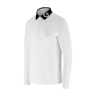 엘르골프 세이브존01 남성 에리 자가드 로고 포인트 폴로 티셔츠 6K15251 100