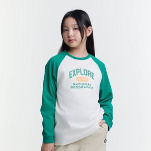 [내셔널지오그래픽키즈]K251UTS920 래글런 긴팔티 GREEN