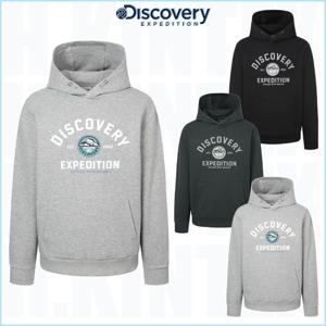 디스커버리 25SS 신상품 DXHD23051 남여공용 빅아치로고 후드티셔츠 세미오버핏 남자 여자 커플티셔츠 HKRL