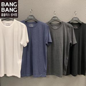 뱅뱅빅사이즈 HC04 공용무지 라운드 반팔 티셔츠 BTY500