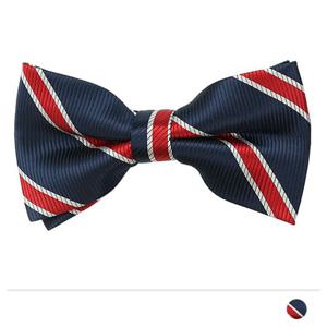 네이비 스트라이프 보타이