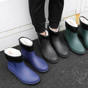 남자 레인 부츠 털안감 털부츠 식당 겨울 낚시 패션