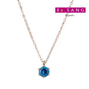 14k 12월 탄생석 앤나 탄자니아나이트 목걸이