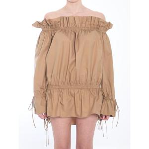 생로랑 숏 원피스 820966 BEIGE