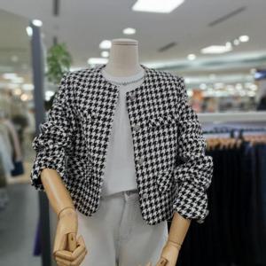 아날도바시니 DP01 글리터 노카라 자켓 AY02JK30S