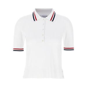 톰브라운 폴로 티셔츠 FKP119A Y5502 100 WHITE DOM