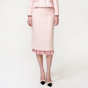 [미니멈]트위드 시스루 밑단 스커트 MZAGWS2990