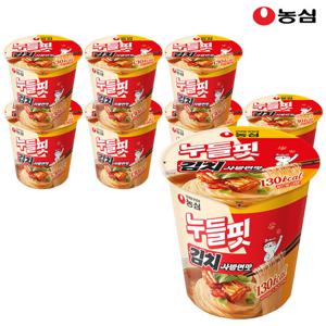 농심 누들핏 김치사발면맛 37.5g x 8개입