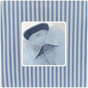 [레노마셔츠]슬림핏 /카라.소매 안 배색/ 스판/스트라이프 긴소