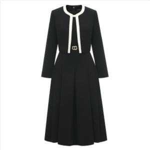 [미니멈]라인배색 원피스 자켓세트 (MZAGWO1890BK)_IC
