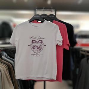 뱅뱅 HC09 여름 여성 큰하트 반팔 티셔츠 NTL541