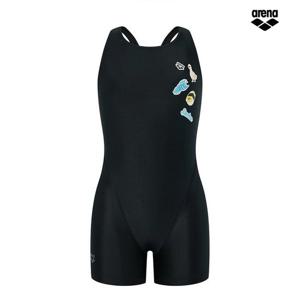 아레나 스티커 아동 3부 반신 크로스백 A5BG1GL01 BLK