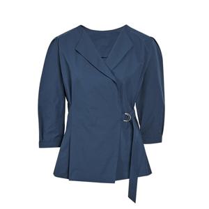 [제이제이 지고트]브이넥 심플 랩 블라우스 GR4N0BL491