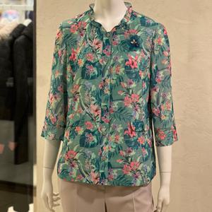 [벨리시앙]트로피컬 프릴넥 재킷(2color) JK4207