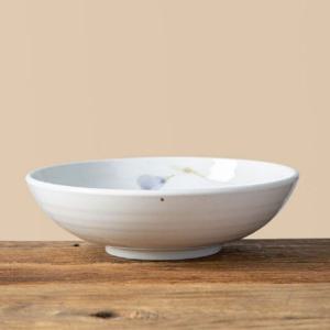 이천도자기 청꽃고백자 원형볼 23.8cm 그릇 식기 원형찬기 원현반찬기 한정식그릇 한정식식기 한식차림 한