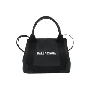 발렌시아가 네이비 XS 레더 카바스 블랙 390346D6WXN1060