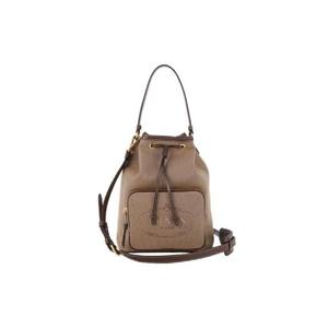 프라다 자카드 트리밍 리본 버킷백 베이지 1BH097-UCW-F0B16